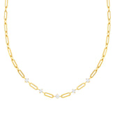 Chains of Style CZ Gold Necklace